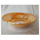 Anchor HOCKING  Peach Luster Swirl Serving Bowl 9 Inches