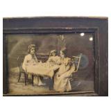 VINTAGE Black and White Photos and Victorian Framed Decor