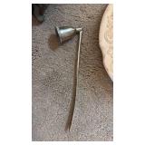 Wood Cross Candleholder(14 inches tall) Inspirational Decorative Plate (diameter 9 inches) and Candle Snuffer