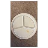 Vintage Disney Mickey Mouse Western Themed Divided Plate