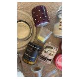 Scented Wax, Candles and Assorted Candlesticks and Holders.