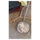 Metal, Plastic, Embroidered and Wood Ornaments, Decor and Crosses