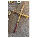 Metal, Plastic, Embroidered and Wood Ornaments, Decor and Crosses