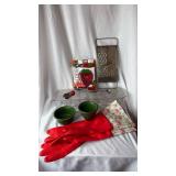Kitchen Collection Bundle - Egg Keeper, Grater, Strawberry Slicer, Bowls & Gloves