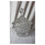 Clear Glass Candy Dish with Lid