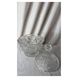 Clear Glass Candy Dish with Lid