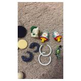 Mixed Collection of Fashion Earrings and Pins