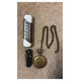 Train Pocket watch and other Mens Pocket Tools