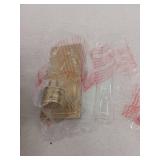 Closmere 5 in. 1-Light Brushed Gold Mid-Century Modern Wall Sconce with Clear Glass Shade