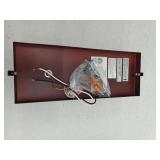 Kenton 4.75 in. 1-Light Vintage Bronze Industrial Wall Sconce with Cage Frame Detail