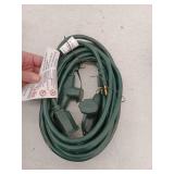 HDX 25 ft. 14/3 3 Outlet Extension Cord, Green