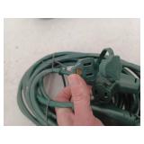 HDX 25 ft. 14/3 3 Outlet Extension Cord, Green