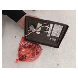 Hampton Bay Evangeline 4.5 in. 1-Light Modern Bronze Indoor Wall Farmhouse Sconce with Clear Seeded Glass Shade