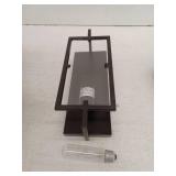 Kenton 4.75 in. 1-Light Vintage Bronze Industrial Wall Sconce with Cage Frame Detail