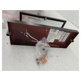 Kenton 4.75 in. 1-Light Vintage Bronze Industrial Wall Sconce with Cage Frame Detail