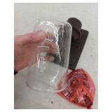 Hampton Bay Evangeline 4.5 in. 1-Light Modern Bronze Indoor Wall Farmhouse Sconce with Clear Seeded Glass Shade