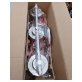 Hampton Bay Truitt 23.25 in. 3-Light Brushed Nickel Modern Transitional Vanity with Frosted and Clear Edge Glass Shades