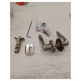 Kwikset Balboa Satin Nickel Entry Door Handle Set