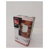 4 in. Hinged Louvered Vent Hood in White