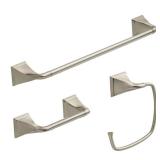 Delta Everly 3-Piece Bath Hardware Set in Brushed Nickel EVE63-BN