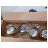 Champlain 22.375 in. 3-Light Brushed Nickel Modern Bathroom Vanity Light with Clear Glass Shades