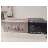 Champlain 22.375 in. 3-Light Brushed Nickel Modern Bathroom Vanity Light with Clear Glass Shades