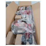 Elmcroft 29 in. 3-Light Matte Black Farmhouse Vanity Light with Matching 4-Piece Bathroom Hardware Accessory Kit - Retail: $77