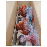 Elmcroft 29 in. 3-Light Matte Black Farmhouse Vanity Light with Matching 4-Piece Bathroom Hardware Accessory Kit - Retail: $77