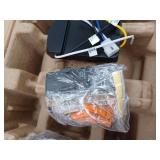 Hampton Bay Mena 54 in. White Color Changing Integrated LED Indoor/Outdoor Brushed Nickel Ceiling Fan with Light Kit and Remote - Retail: $169