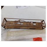 Ansley Pine 24 in. 3 Light Rustic Bronze Vanity Light Bar with Sunset Glass - Retail: $139