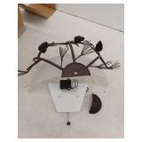 Spruce Lodge 2-Lights Handmade Pinecone Semicircle Wall Sconce with Frosted Glass Shade - Retail: $80