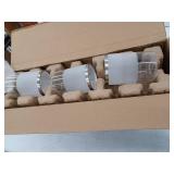 Hampton Bay Truitt 23.25 in. 3-Light Brushed Nickel Modern Transitional Vanity with Frosted and Clear Edge Glass Shades