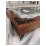 Keonjinn Rectangular Wall Mirror with Real Wood Frame 39.8x29 - Retail: $174