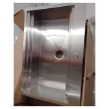 AKDY Handmade All-in-One Topmount Stainless Steel 33 in. x 22 in. Single Bowl Kitchen Sink w/ Spring Neck Faucet  Accessory - Retail: $589