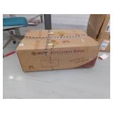 AKDY Handmade All-in-One Topmount Stainless Steel 33 in. x 22 in. Single Bowl Kitchen Sink w/ Spring Neck Faucet  Accessory - Retail: $589