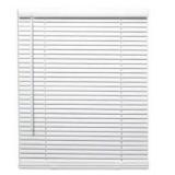 Project Source 1-in Slat Width 23-in x 42-in Cordless White Vinyl Light Filtering Mini-blind