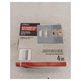 Everbilt 4 in. Replacement Vent Cap and Gasket Kit, White