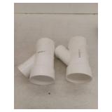 Charlotte Pipe PVC 00601 1400HA Schedule 40 DWV PVC Reducing Wye  3 x 3 x 2 In. - Quantity 1