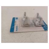 (2-Pack) Futura Knob Towel Hook Bath Hardware Accessory in Polished Chrome