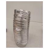 4 in. x 2 ft. Semi-Rigid Aluminum Dryer Vent Duct with Collars