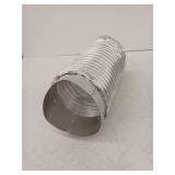 4 in. x 2 ft. Semi-Rigid Aluminum Dryer Vent Duct with Collars