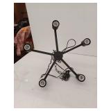 Black Five-Light Chandelier (Incomplete)