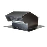 10 in. Goose Neck Vent - Roof Cap in Black GNV10BL