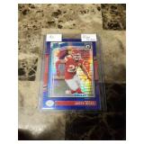 2024 Panini Donruss Optic Football Blue Prizm Jaden Hicks Kansas City Chiefs Rookie Card