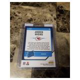 2024 Panini Donruss Optic Football Blue Prizm Jaden Hicks Kansas City Chiefs Rookie Card