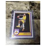2022 Panini Hoops Basketball LeBron James Los Angeles Lakers Card
