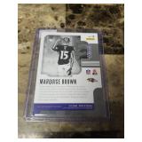 2019 Panini Absolute Football Marquise Brown Baltimore Ravens Rookie Card