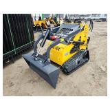 Unused Mini Skid Steer Loader | ZJG-380 Yellow