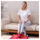 Gintao Electric Heated Foot Warmers for Men and Women,Foot Heating Pad Electric with Fast Heating Technology,Heating Pad Feet Warmer Auto Shut Off with 3 Temperature Setting,22x20 inches,Red