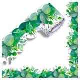 ERKE 60 Feet Bulletin Board Borders, Scalloped Rolled Border Trim with Floral and Leaves Patterns for School, Classroom & Offices